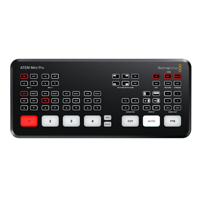 BlackmagicDesign SWATEMMINIBPR ATEM Mini Pro ライブプロダクションスイッチャー（HDMI4入力/収録・配信・マルチビュー機能搭載）
