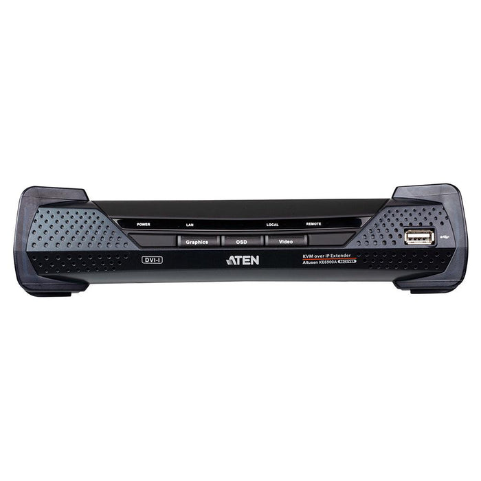 ATEN KE6900AR DVI-I シングルディスプレイ IP-KVMレシーバー（デュアル電源/LAN対応）  業務用撮影・映像・音響・ドローン専門店 システムファイブ