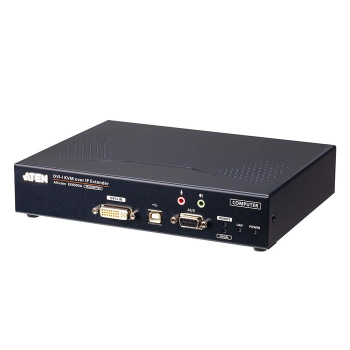 ATEN KE6900AT DVI-I シングルディスプレイ IP-KVMトランスミッター（デュアル電源/LAN対応）