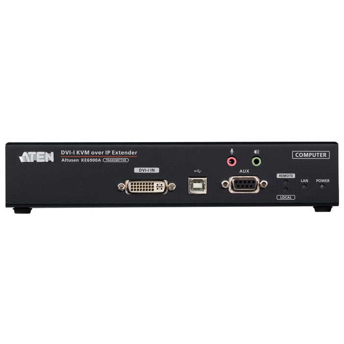 ATEN KE6900AT DVI-I シングルディスプレイ IP-KVMトランスミッター（デュアル電源/LAN対応）