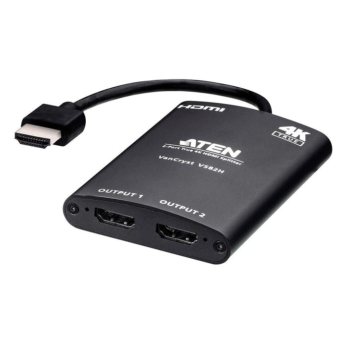 ATEN VS82H 2ポート HDMI分配器（4K60p対応、自動ダウンスケーリング機能搭載）