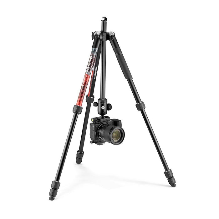 Manfrotto MKELMII4RD-BH Element MII アルミニウム4段三脚キットRD