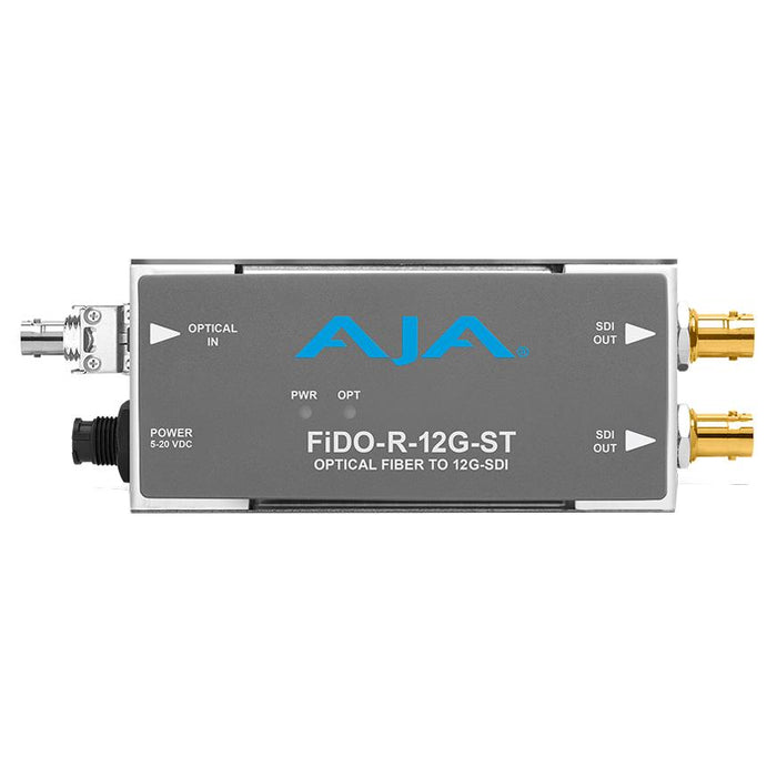 AJA Video Systems FiDO-R-12G-ST シングルモードST Fiber→12G-SDIレシーバー