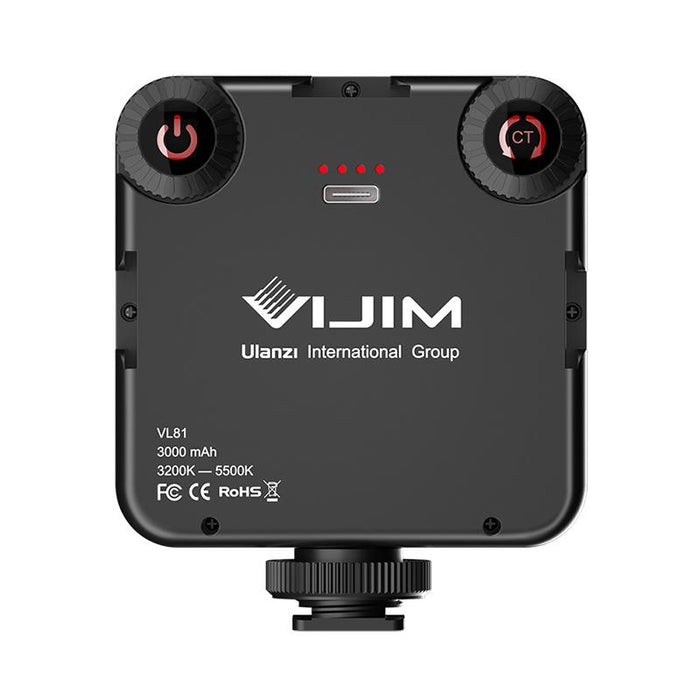 Ulanzi 2134 VIJIM VL81ポケットサイズ3000mAhリチウム電池LEDビデオスタジオライト