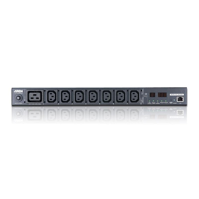 ATEN PE5208B 計測機能搭載 温湿度センサー対応 1Uタイプ8ポートeco PDU (IEC 200V 20Aモデル)