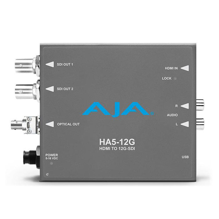 AJA Video Systems HA5-12G-T-ST HDMI 2.0 to 12G-SDI コンバーター(STファイバートランスミッター搭載)