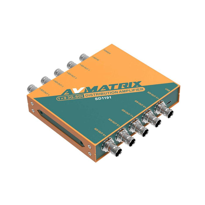 AVMATRIX SD1191 リクロック搭載3G-SDI 9分配器