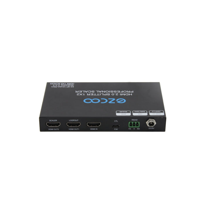 EZCOO EZ-SP12HAS-PRO 4K60 HDMIスプリッター 1X2（プロフェッショナルスケーラー機能付き）