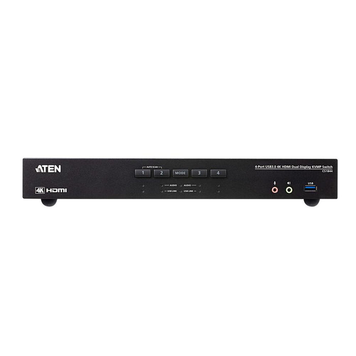 ATEN CS1844 2/４ポート HDMIデュアルディスプレイ KVMPスイッチ(4K対応/2ポートUSB 3.0ハブ搭載)