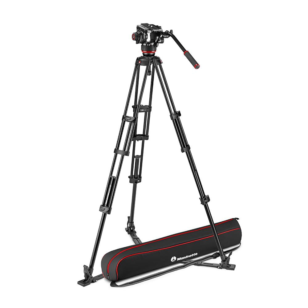 Manfrotto MVK504XTWINGA 504Xビデオ雲台+アルミツイン三脚GS