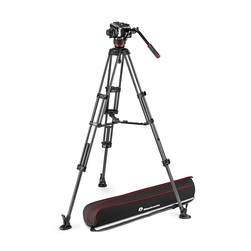 Manfrotto MVK504XTWINMC 504Xビデオ雲台+カーボンツイン三脚MS - 業務