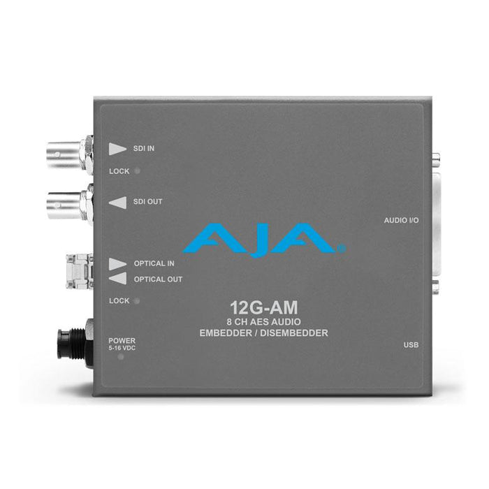 AJA Video Systems 12G-AM-T 12G-SDI対応8チャンネルAESエンベッダー/ディスエンベッダー(LCファイバートランスミッターSFP搭載モデル)