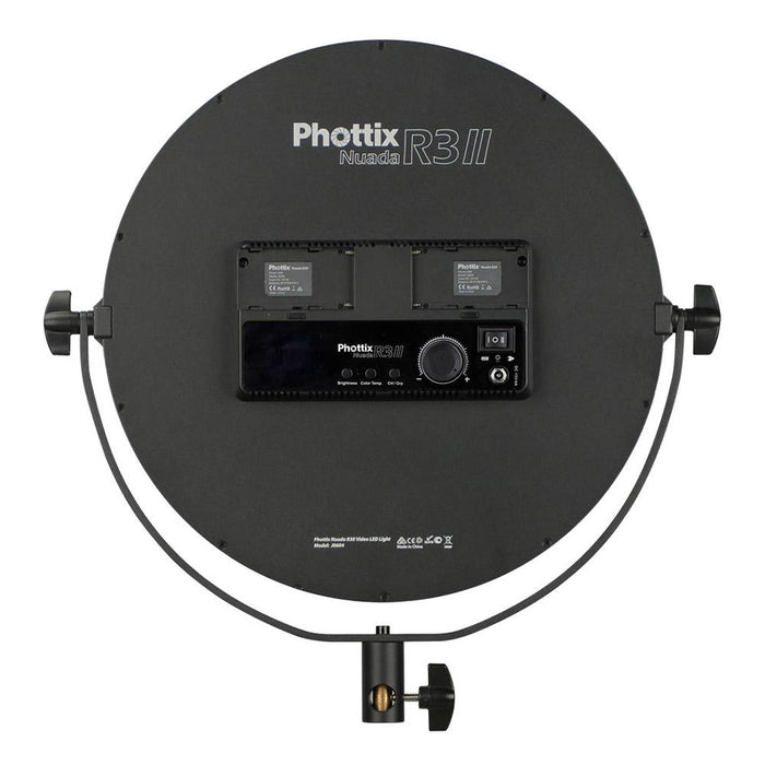 【オータム BIG SALE】Phottix Nuada R3 II LED Light 丸型LEDライト(最大出力40W/SONY Lバッテリー対応)