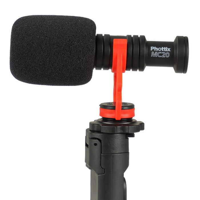 Phottix MC20 Micro Phone Kit スマートフォン用三脚付きカーディオイドマイクキット