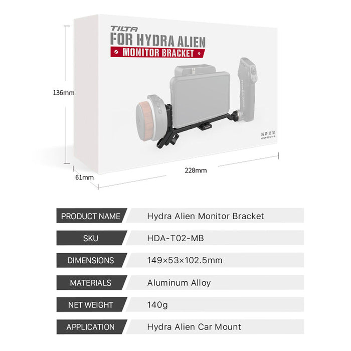 Tilta HDA-T02-MB Hydra Alien Monitor Bracket