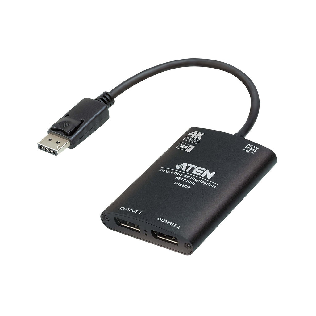 ATEN VS92DP 2ポート DisplayPort分配器（4K60p/MST対応） - 業務用