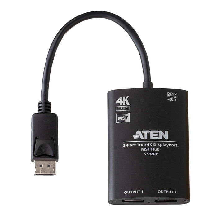 ATEN VS92DP 2ポート DisplayPort分配器（4K60p/MST対応）