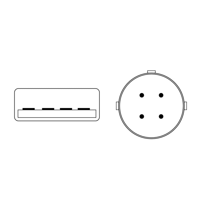 Teradek 11-0738 4-pin Lemo → USB2.0 (13in/33cm)