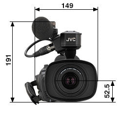JVC GY-HM185 4Kメモリーカードカメラレコーダー