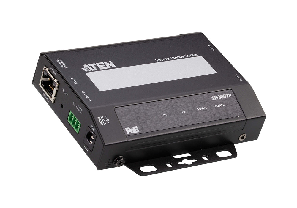 ATEN SN3002P 2ポート シリアルデバイスサーバー（PoE対応）