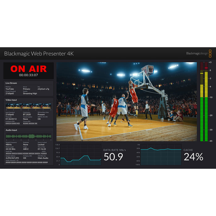 BlackmagicDesign BDLKWEBPTR4K Blackmagic Web Presenter 4K