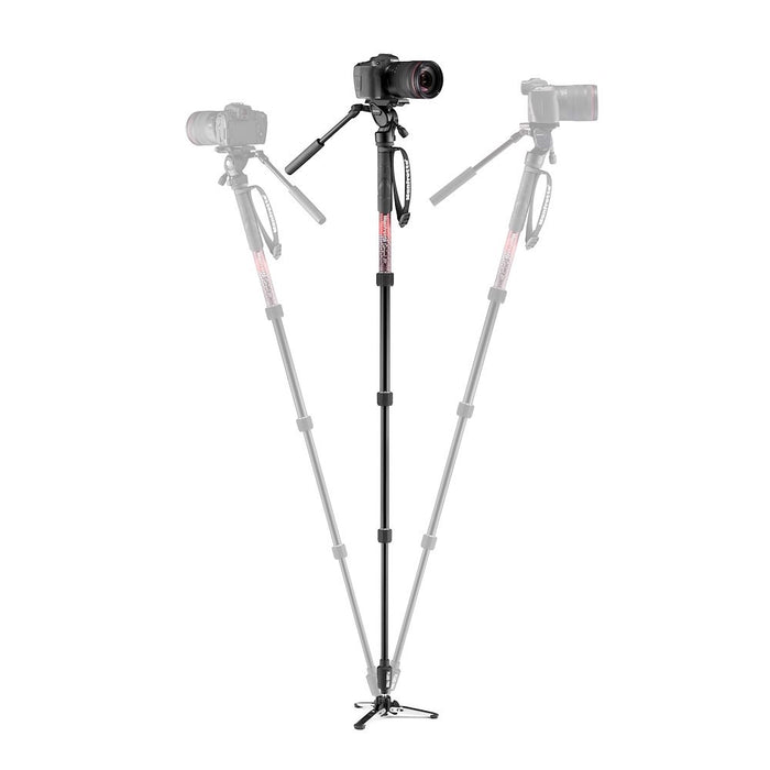 Manfrotto MVMELMIIA4LIVE Element MII ビデオ一脚 フルード雲台付