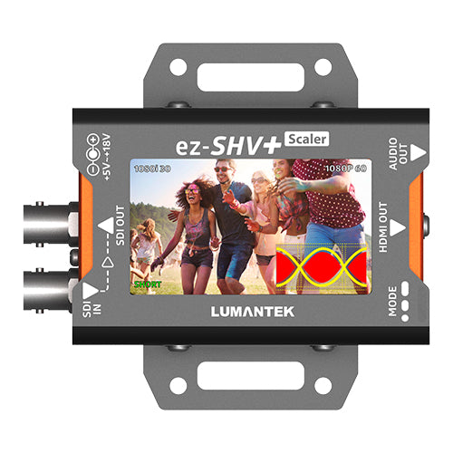 LUMANTEK ez-SHV+ 3G/HD/SD-SDI to HDMI コンバーター(LCDディスプレイ/スケーラー搭載)