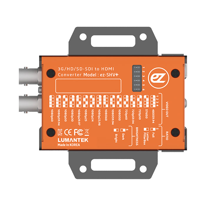 LUMANTEK ez-SHV+ 3G/HD/SD-SDI to HDMI コンバーター(LCDディスプレイ/スケーラー搭載)