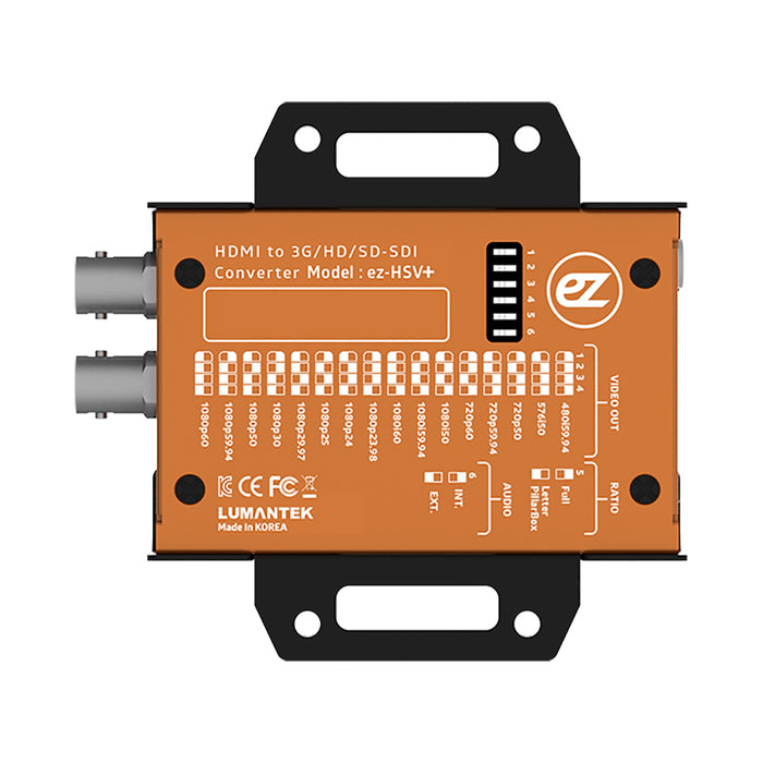 LUMANTEK ez-HSV+ HDMI to 3G/HD/SD-SDI コンバーター(LCDディスプレイ/スケーラー搭載)