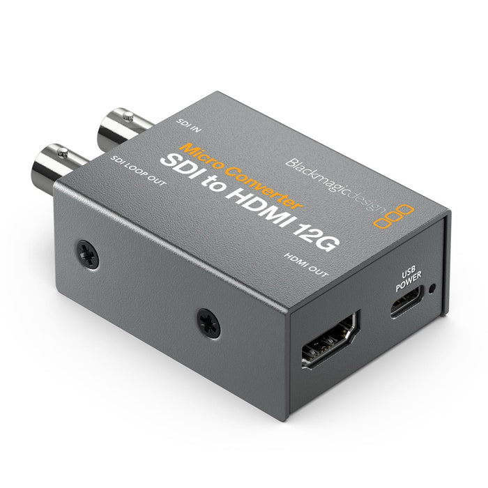 BlackmagicDesign CONVCMIC/SH12G/WPSU Micro Converter SDI to HDMI 12G PSU(パワーサプライ付属)