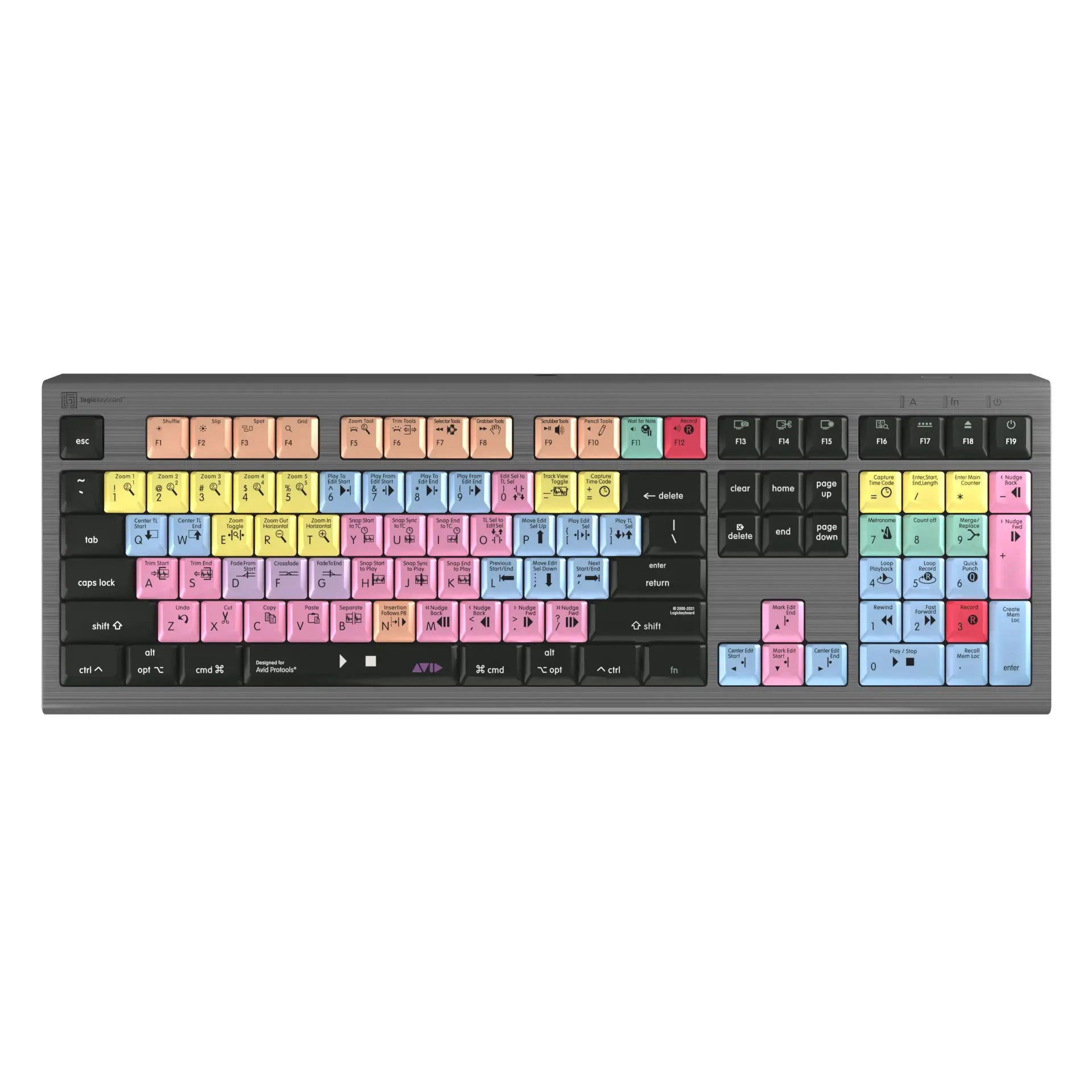 Logickeyboard LKB-PT-A2M-US Avid Pro Tools MAC Astra 2 US - 業務用