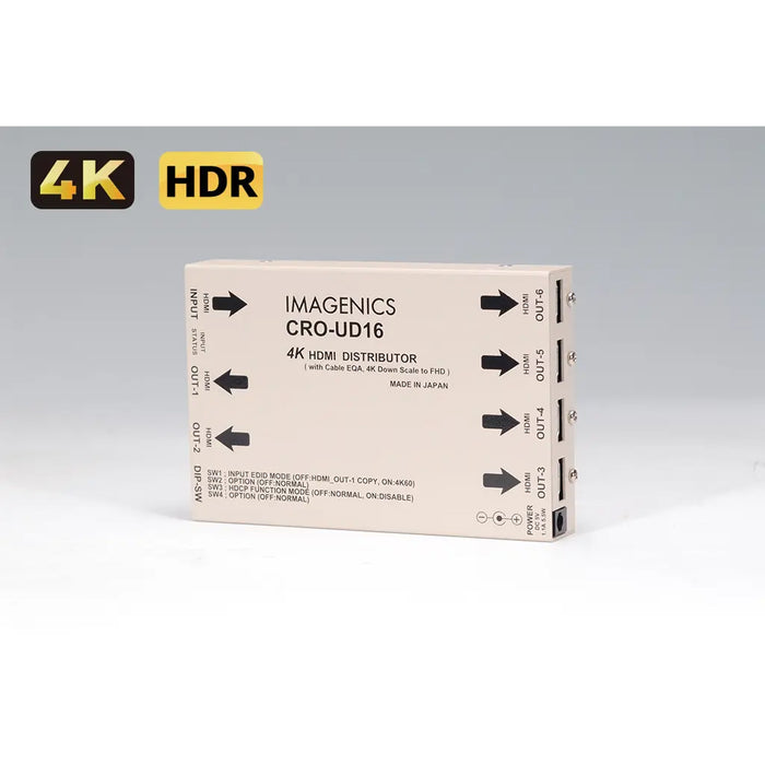 IMAGENICS CRO-UD16 4K HDMI(DVI) 1入力6分配器