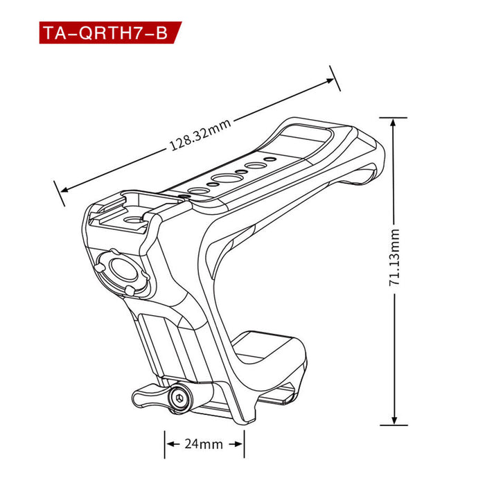 Tilta TA-QRTH7-NRK-B Tiltaing Compact NATO Top Handle with Nato Rail Kit(Black)
