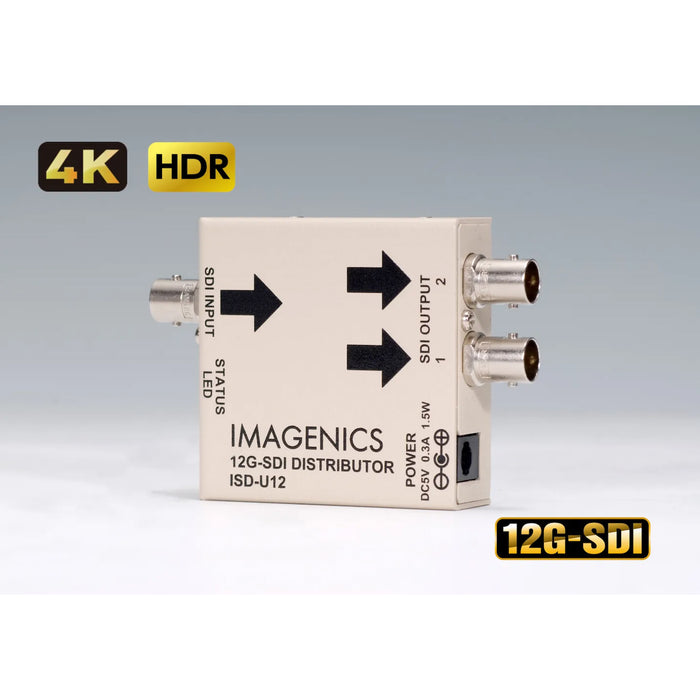 IMAGENICS ISD-U12 1入力2出力 12G-SDI 分配器