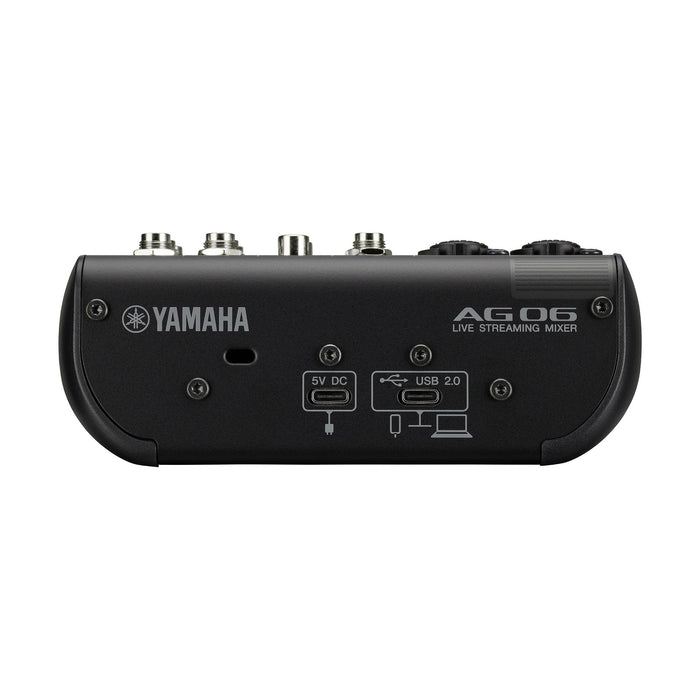 YAMAHA AG06MK2 B 6チャンネルライブストリーミングミキサー(ブラック)
