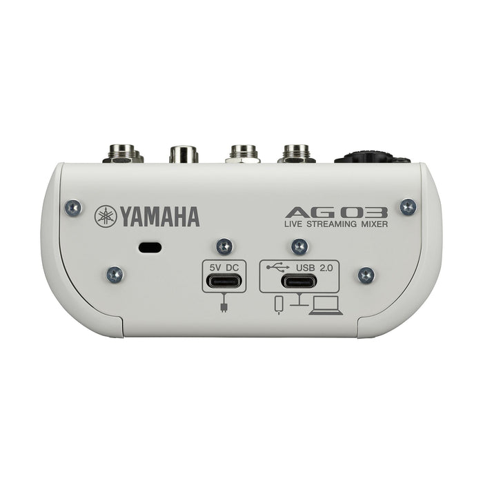 YAMAHA AG03MK2 WLSPK 3チャンネルライブストリーミングミキサー（ホワイト） ライブストリーミングパッケージ