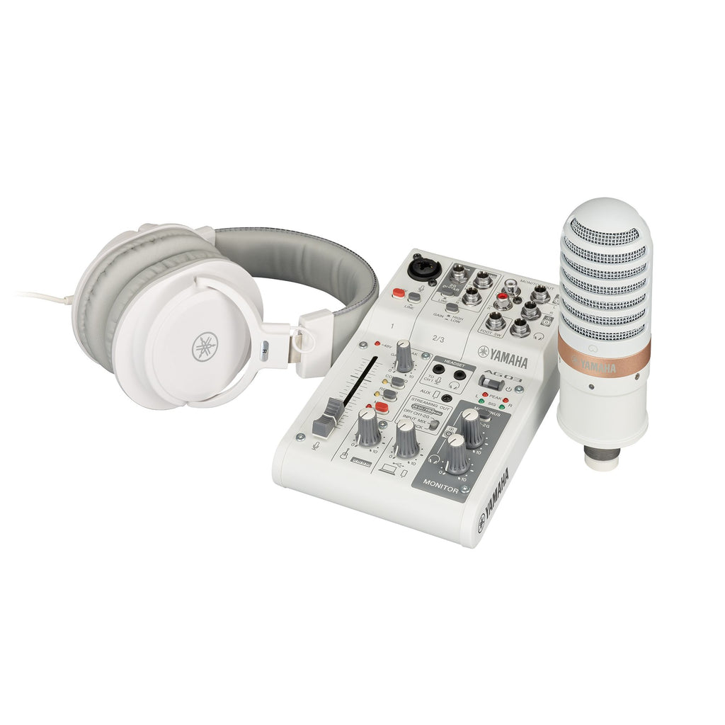YAMAHA AG03MK2 WLSPK 3チャンネルライブストリーミングミキサー