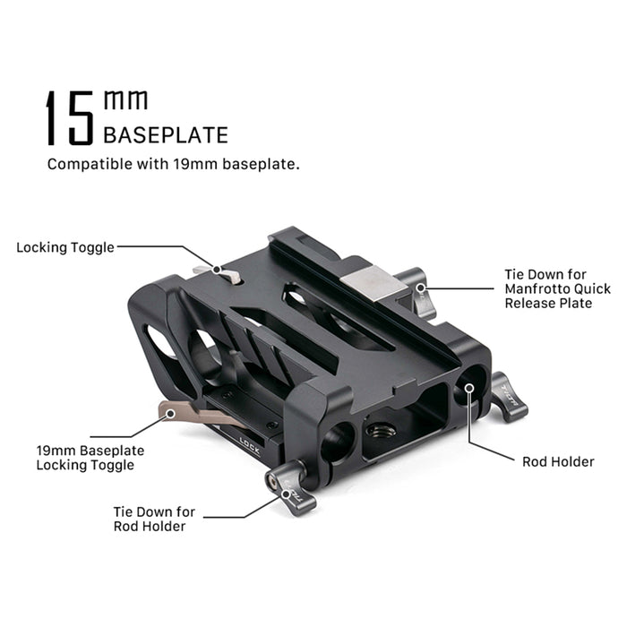 Tilta ESR-T08-BSP 15mm LWS Baseplate for RED V-RAPTOR