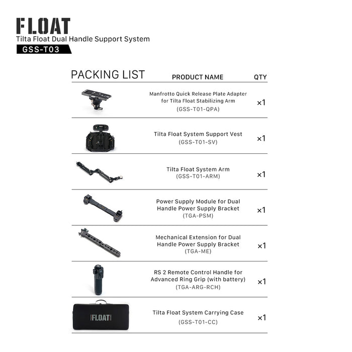 Tilta GSS-T03 Tilta Float Dual Handle Support System