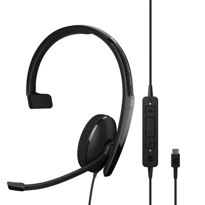 【決算セール2024】EPOS|SENNHEISER ADAPT 130T USB-C II 片耳USB-Cヘッドセット(コールコントロール機能付/Teams認証)