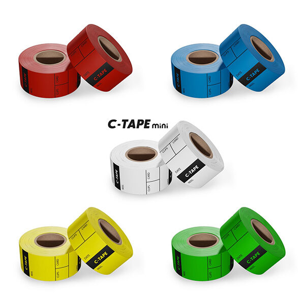 C-TAPE CPCT02-W C-tape mini 25mm×5m 80リール分 ホワイト