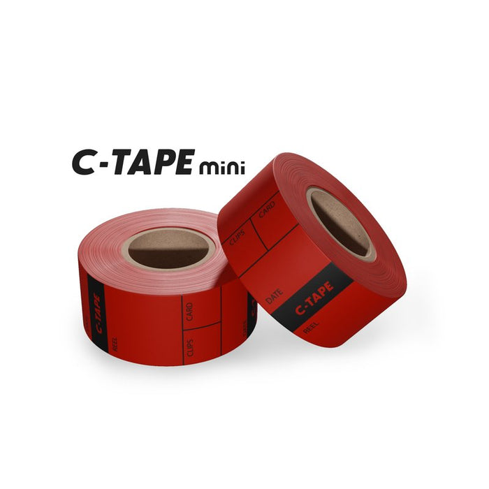 C-TAPE CPCT02-R C-tape mini 25mm×5m 80リール分 レッド