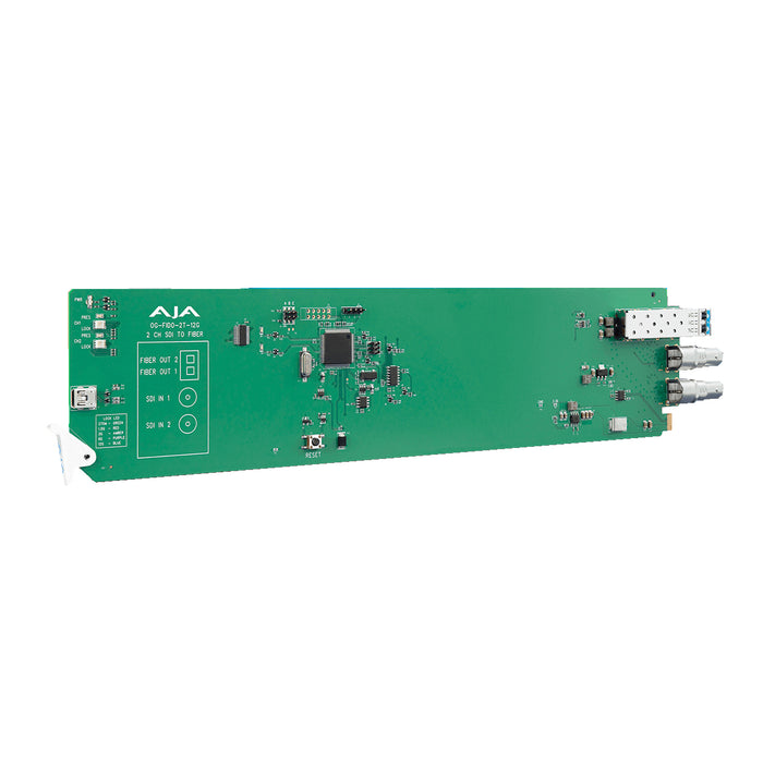 AJA Video Systems OG-FiDO-2T-12G 2ch 12G-SDI/ST シングルモード LC Fiber 送信機