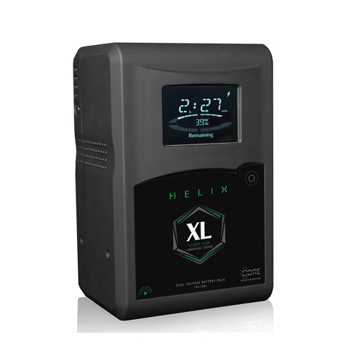Core SWX HLX-XLS ランタイムLCD付 14V/28V デュアル電圧VマウントLi-ionバッテリー  147Wh(14.8V/19.8Ah）