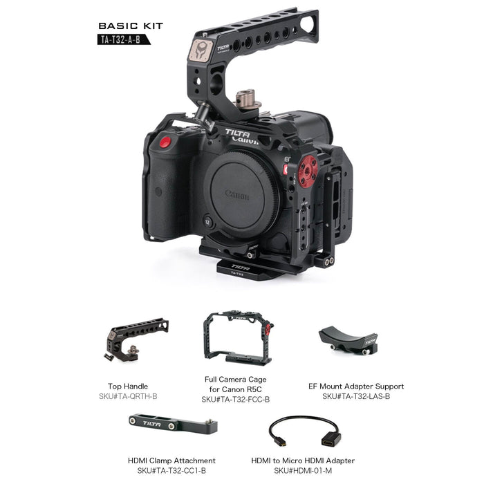 Tilta TA-T32-A-B Camera Cage for Canon R5C Basic Kit - Black