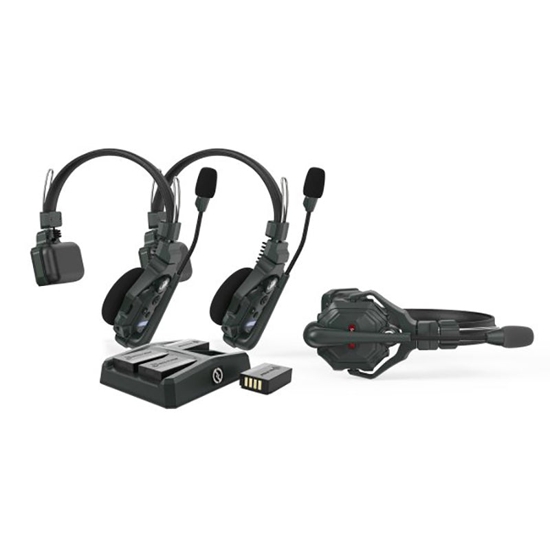 Hollyland Solidcom C1 3S ワイヤレスインカム 3台セット Hollyland ワイヤレスインカムヘッドセット Solidcom C1(3人用) - 業務
