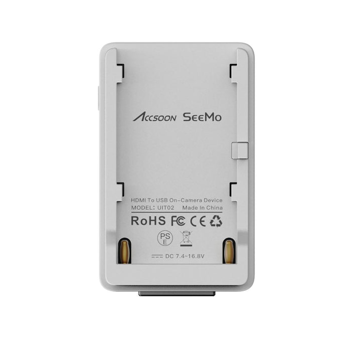 Accsoon UIT02 HDMI to iOS ビデオキャプチャーアダプター SeeMo ホワイト