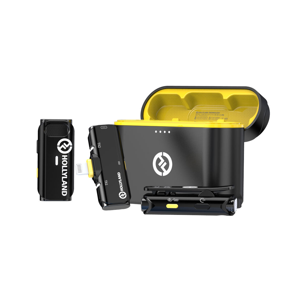 HOLLYLAND ワイヤレスイヤフォン ブラック Hollyland Lark MAX 2 OWS Open-Ear Wireless Monitor Earphones, 2.4