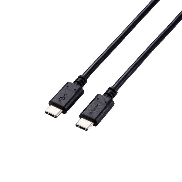 ELECOM U2C-CC5PC10NBK Type-Cケーブル USB-C to USB-C USB2.0 1m ブラック