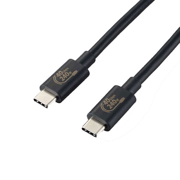 ELECOM USB4-CCPE10NBK USB4 USB Type-Cケーブル 1.0m ブラック